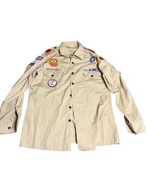 Vintage Boy Scouts of America Official Shirt, Assistant Scoutmaster, 90's, Large